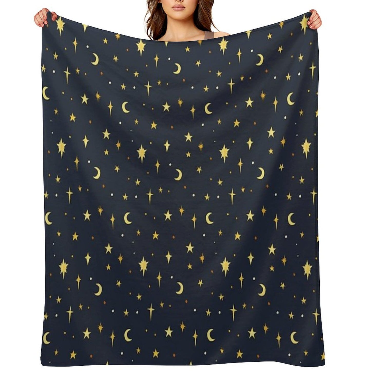 Starry Sky Pattern Multi-functional Throw Blanket