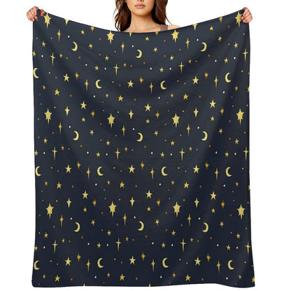 Starry Sky Pattern Multi-functional Throw Blanket