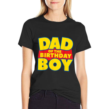 Dad Of The Toy Birthday Boy Funny Story Theme B-day  Moisture-wicking T-Shirt