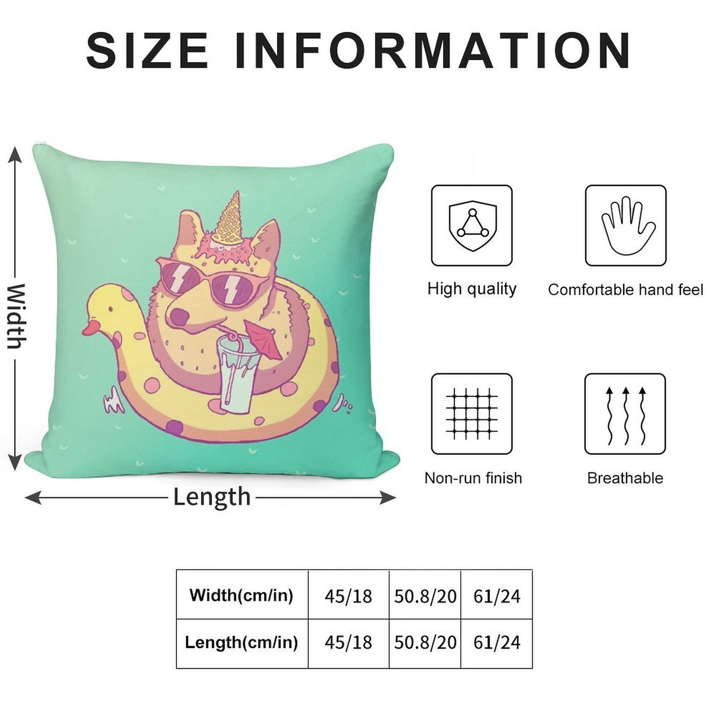 Be Awesome! Soft High-Density Material Throw Pillow