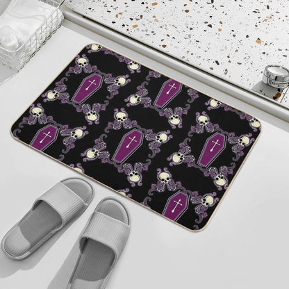Death Print  Rapid-Drying Bath Mat
