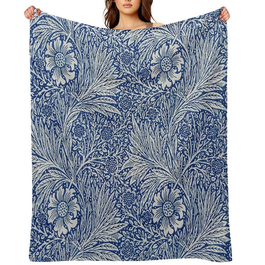 Marigold - William Morris Velvety-soft Throw Blanket