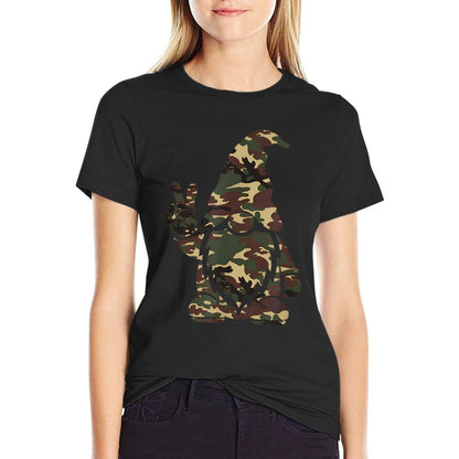 Hello Hunting Season Christmas Camouflage Camo Gnome Lover  Breathable T-Shirt