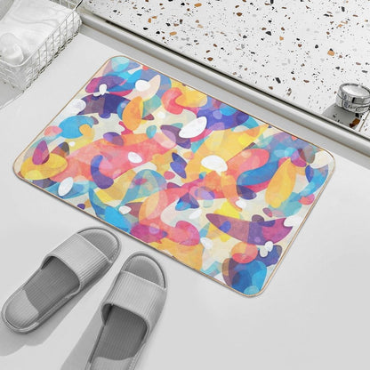 Chaotic Construction  Repositionable Bath Mat