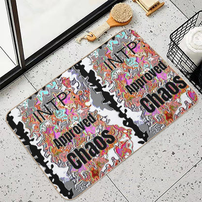 Intp Approved Chaos Poster Fun Durable Bath Mat