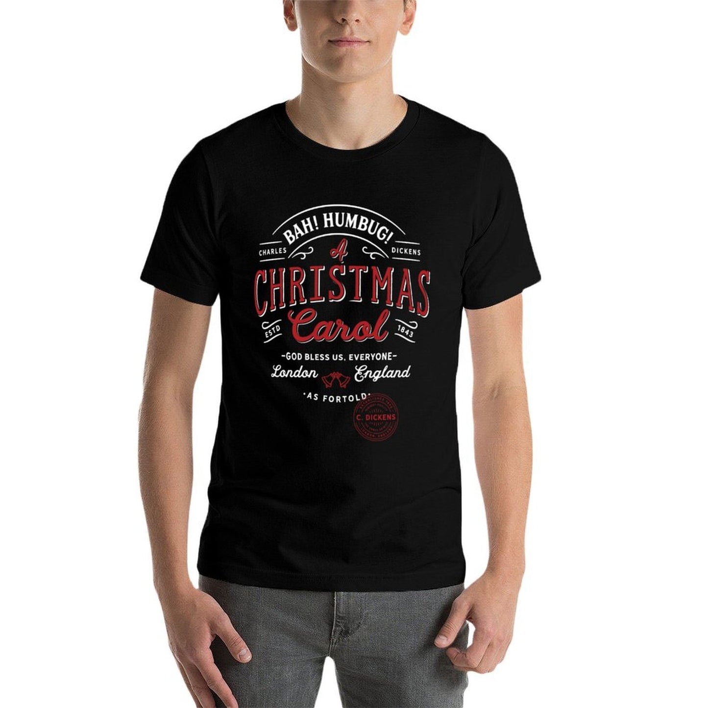 Christmas Carol, Bah! Humbug! Holiday Design, Tradition  Quick-drying T-Shirt