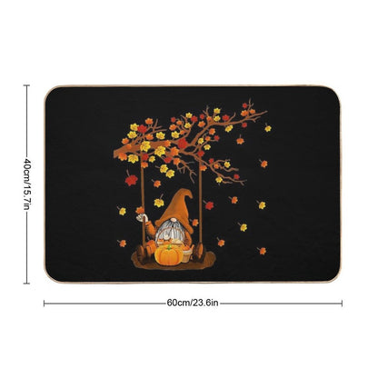 Pumpkin Gnomes Fall Autumn Cute Halloween Thanksgiving  Multi-Purpose Bath Mat