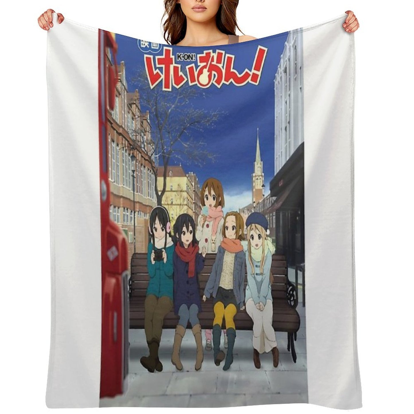 K-On! Movie Wrinkle-free Throw Blanket