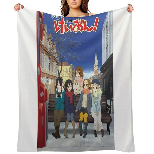 K-On! Movie Wrinkle-free Throw Blanket