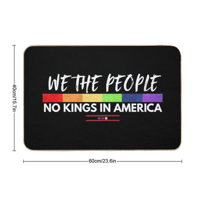 No Kings In America We The People Democracy Flag Political  Versatile Bath Mat