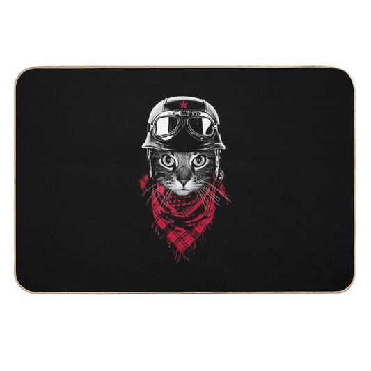 Adventurer Cat  Repositionable Bath Mat