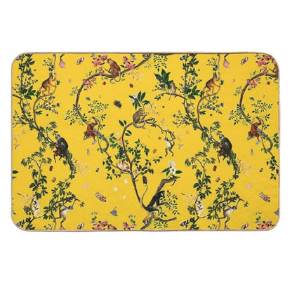 Monkey World Yellow  Eco-Friendly Bath Mat