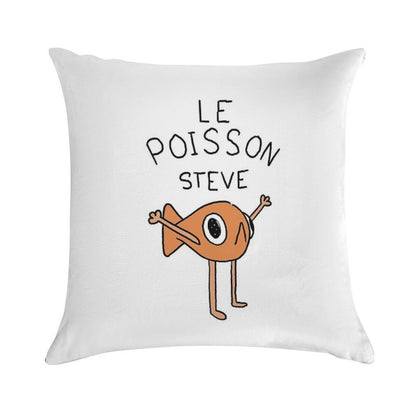 Le Poisson Steve Soft Ultra-Soft Texture Throw Pillow