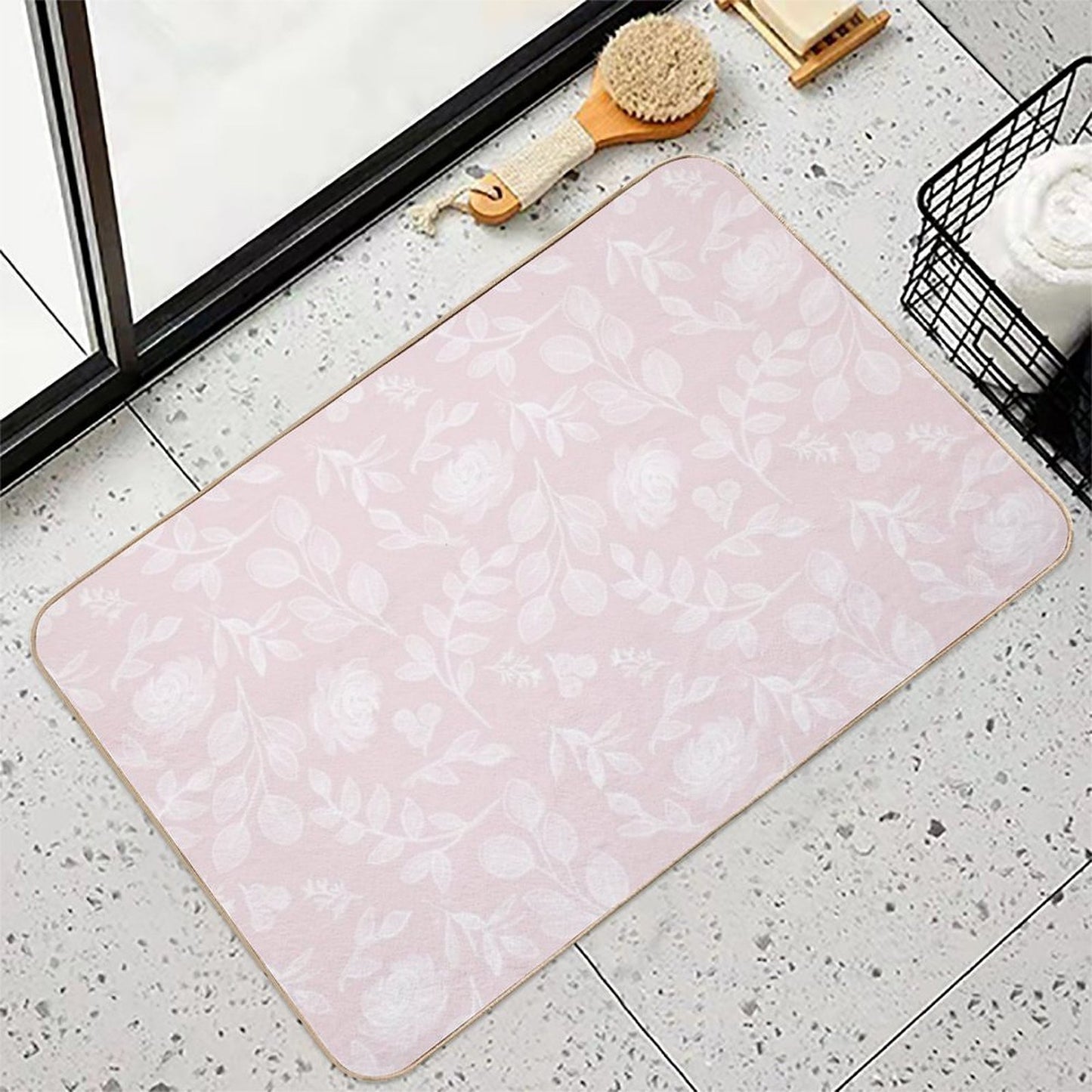 PInk Chalk Botanicals  High-Traffic Bath Mat