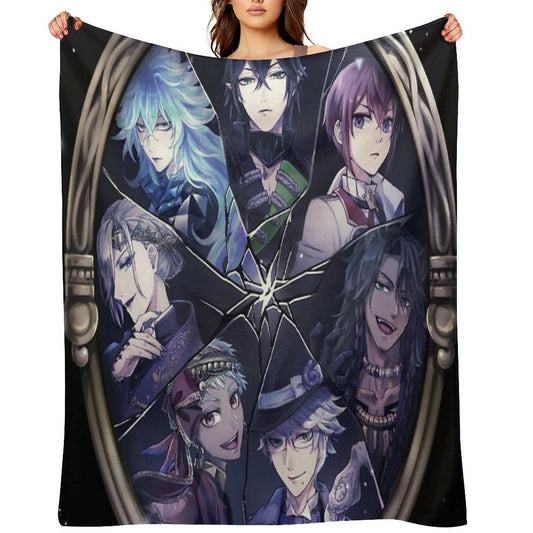 Twisted Wonderland Anime Wrinkle-free Throw Blanket