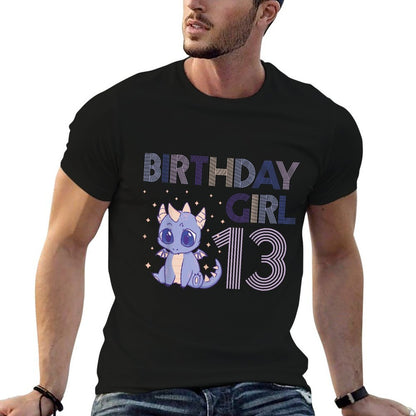Dragon 13th Birthday Girl Party Mythical Creature Fan Legend  Affordable Price T-Shirt