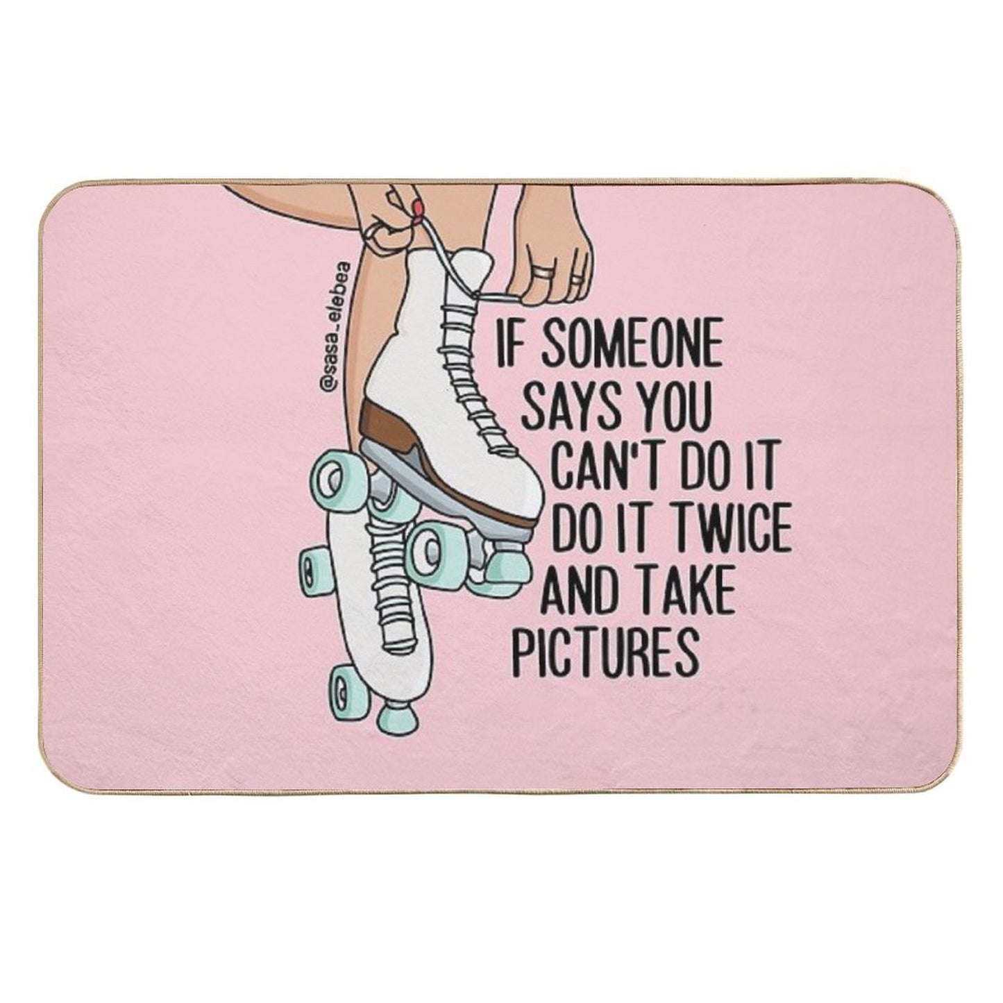 Do It Twice by Sasa Elebea Durable Bath Mat
