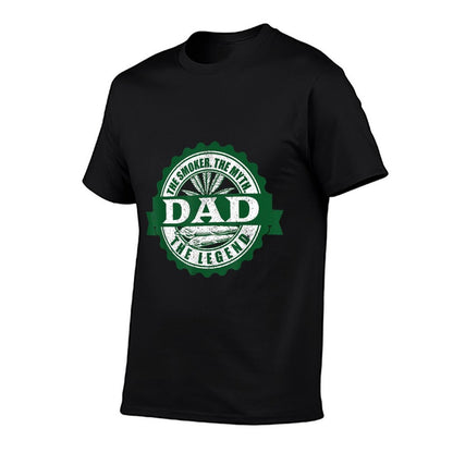 Dad Smoker Myth Legend 420 Weed Cannabis Stoner Gift  Vintage-inspired T-Shirt