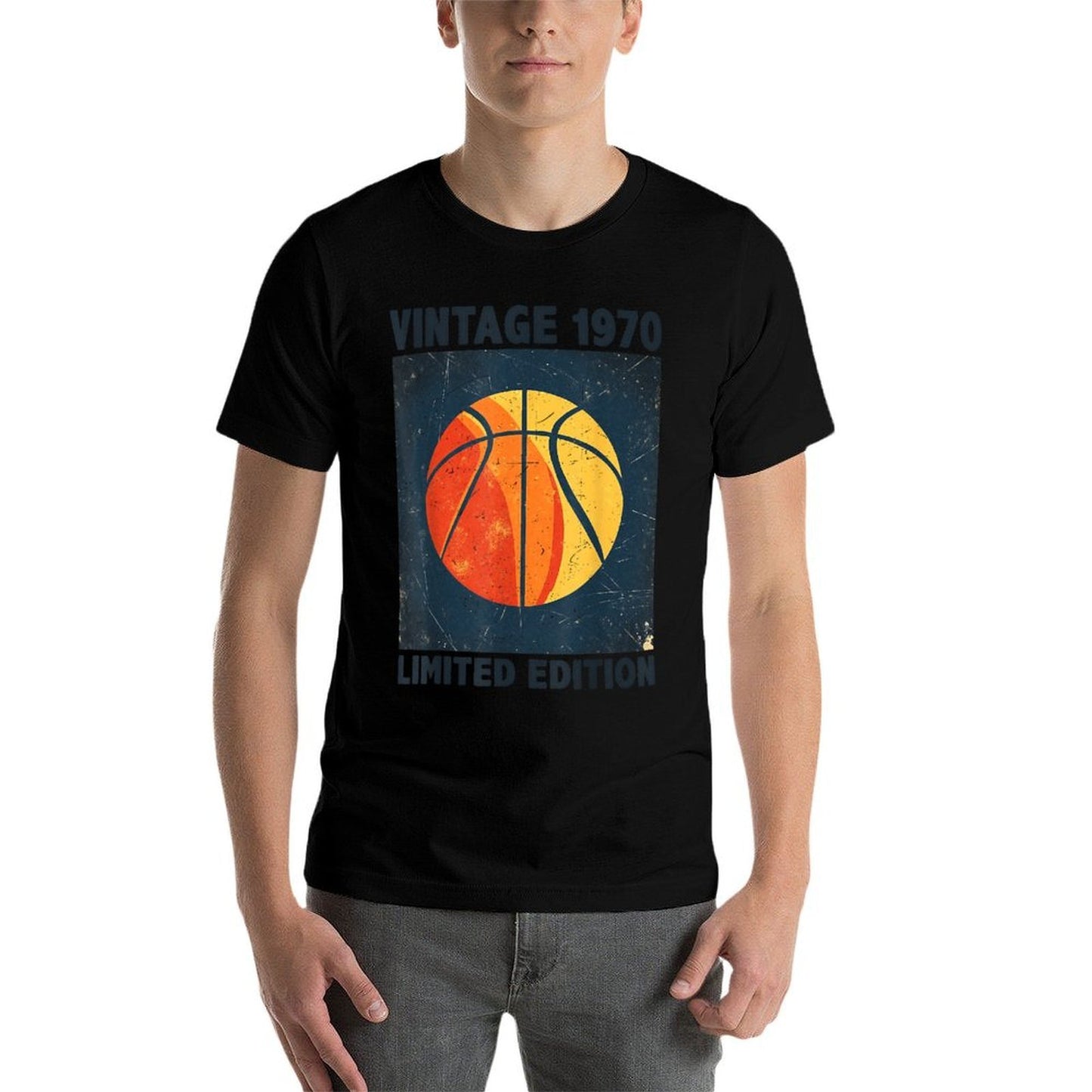 Classic Retro Vintage 1970 Basketball Lover Limited Edition  Slim-fit Cut T-Shirt