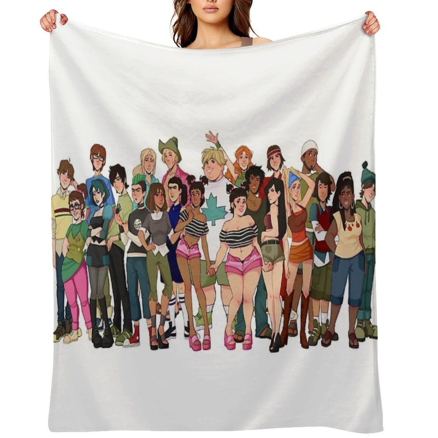 Total Drama Island Characters Comfort Throw Blanket