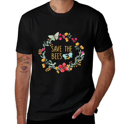 Save The Bees Nature Lovers Gift  Lightweight T-Shirt