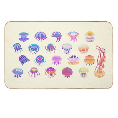 Jellyfish Day - Pastel  Toxin-Free Bath Mat
