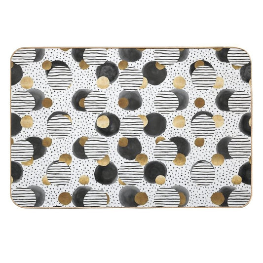 Classy Gold  Repositionable Bath Mat