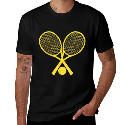 50th Birthday Tenniss  Fade-proof Color T-Shirt