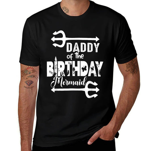 Mermaid Security Merdad Mermen Mermaid Birthday Theme  Trendy Pattern T-Shirt
