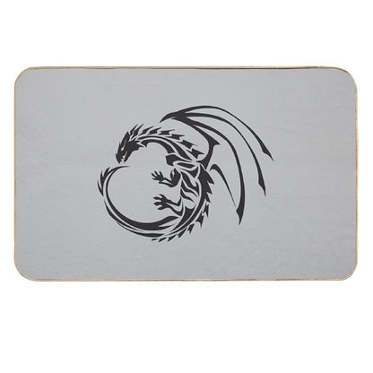Color Art Black Dragon  Easy Maintenance Bath Mat