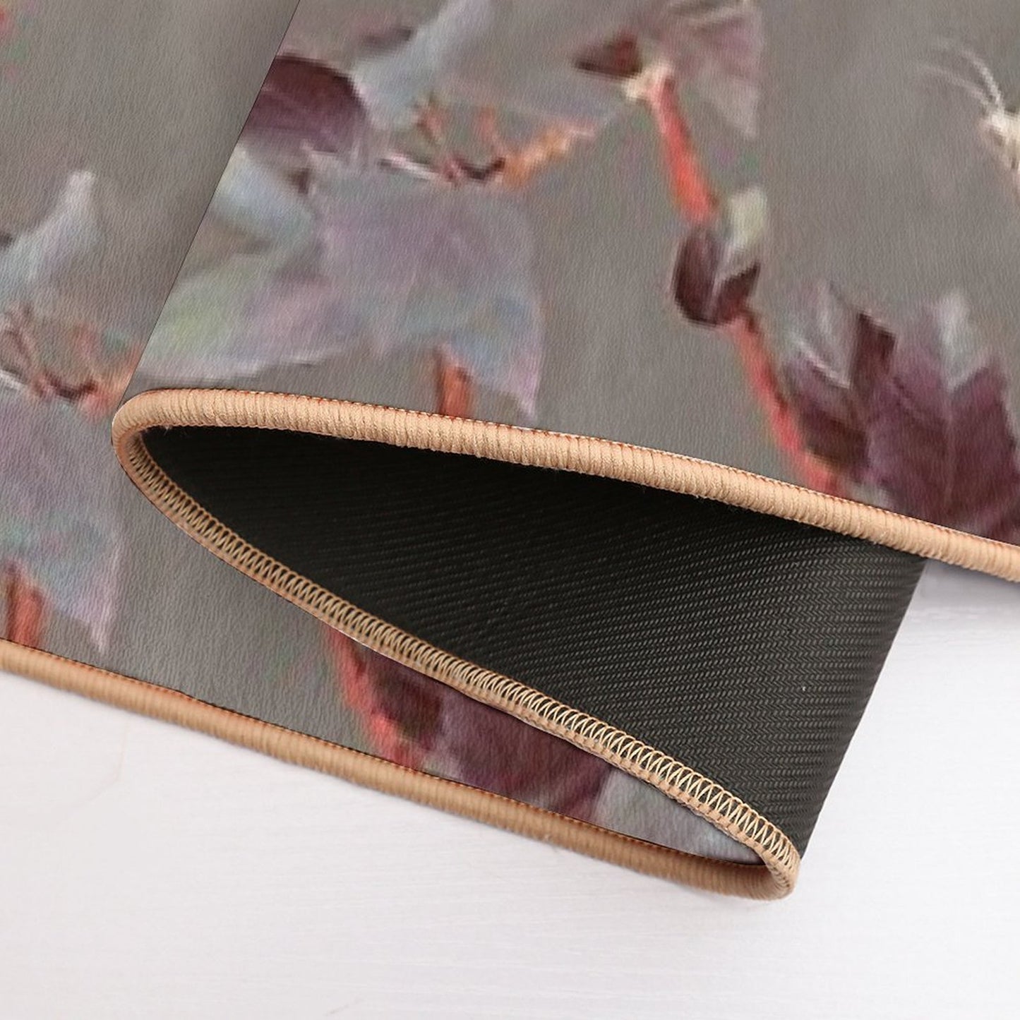 Coral Hibiscus  Odorless Bath Mat