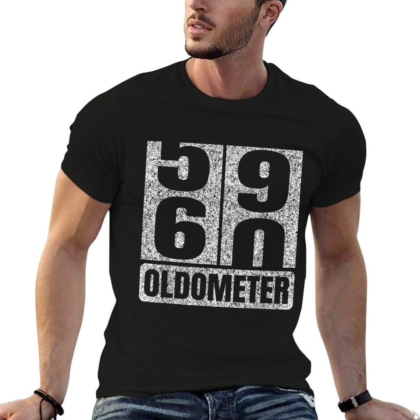 Oldometer 59-60 60th Birthday Funny Gifts Men Women Vintage  Soft T-Shirt
