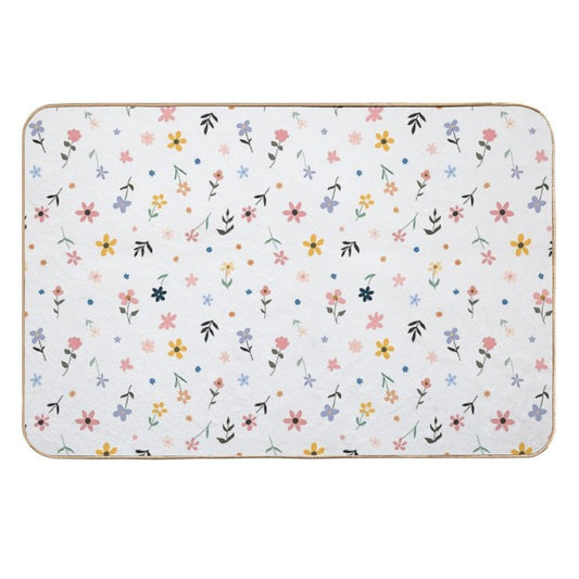 Scattered Flowers  Dirt-Trapping Bath Mat