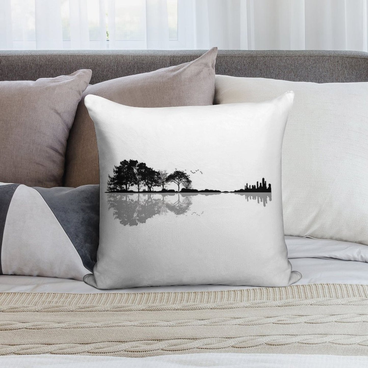 Nature Guitar Soft Washable Throw Pillow
