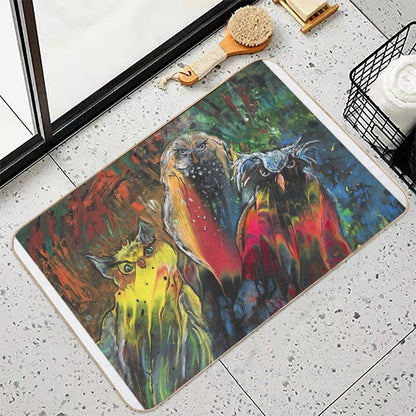 Owls in Cahoot  Long-Lasting Bath Mat