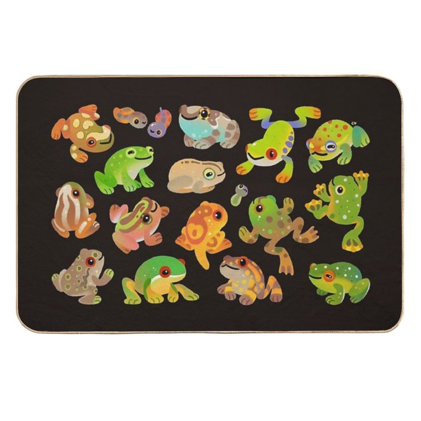 Tree Frog - Dark  Odorless Bath Mat