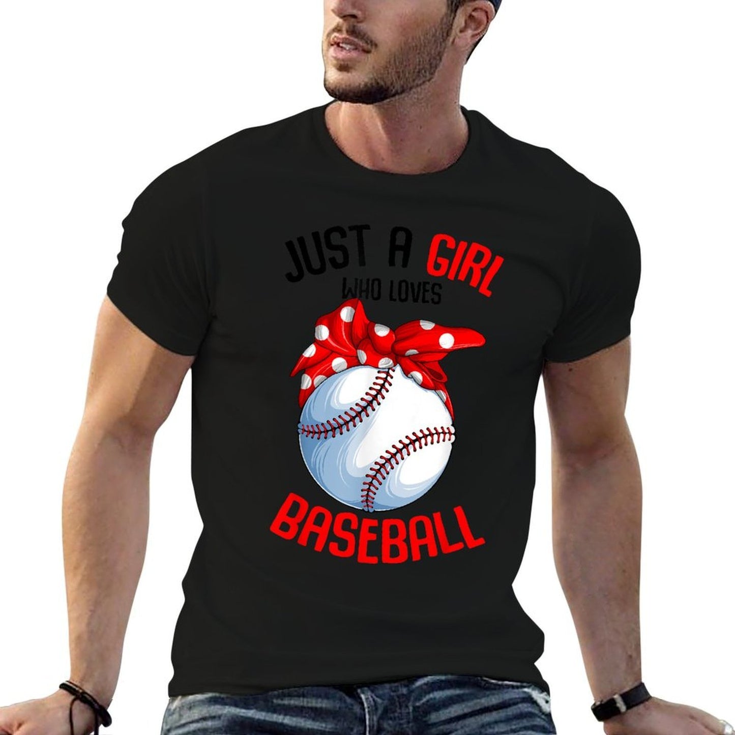 Just A Girl Who Loves Baseball  Affordable Price T-Shirt