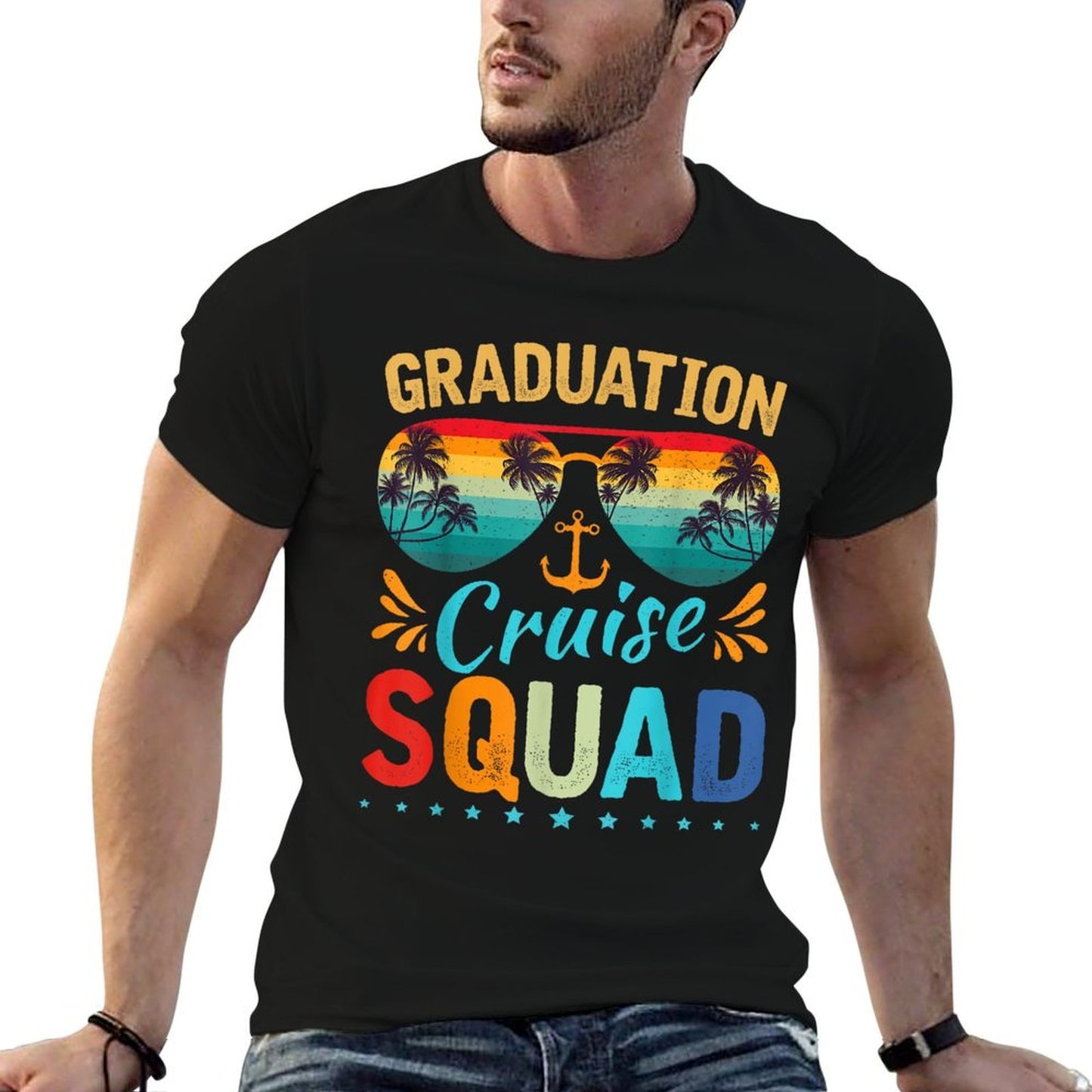Graduation Cruise Squad 2025 Funny Cruising Graduation Trip  Tagless Design T-Shirt