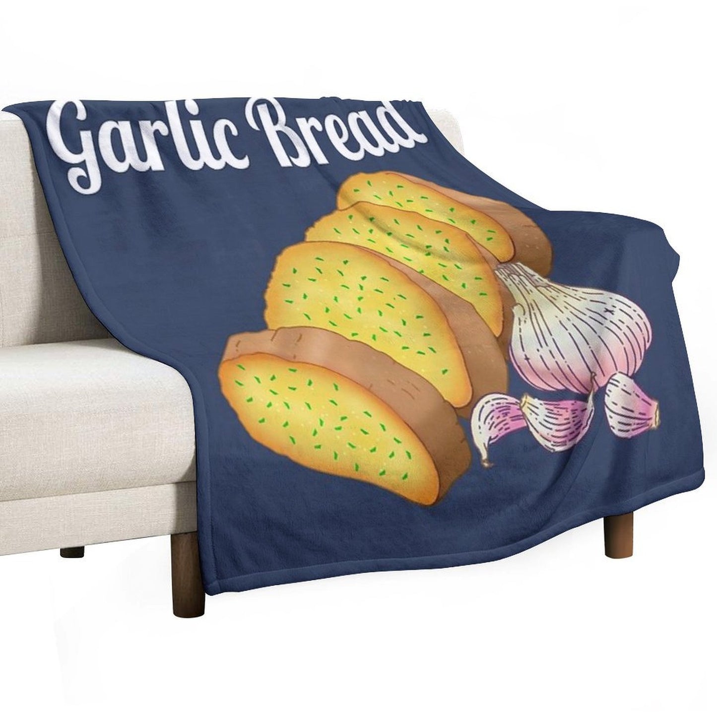 Garlic Bread Travel-friendly Throw Blanket