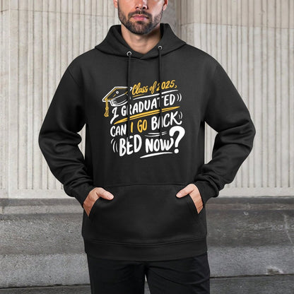 Retro Class Of 2025 I Graduated Can I Go Back To Bed Now Moisture-Wicking Hoodie