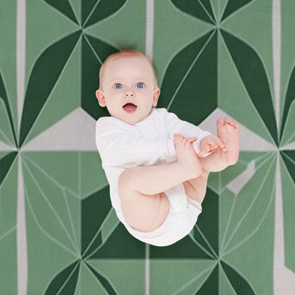 Minimalist Geometric Patterns Eco-conscious Throw Blanket