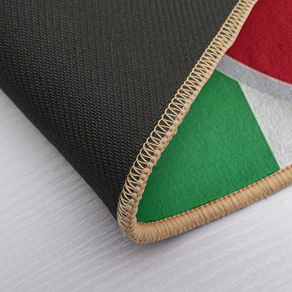 Italian Flag Ducati Badge  Non-Slip Bath Mat