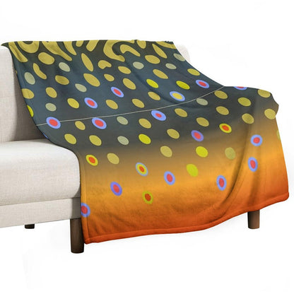 Brook Trout Skin Anti-pilling Throw Blanket