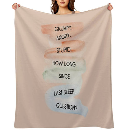 Project Hail Mary - Grumpy Angry Stupid Plush Throw Blanket