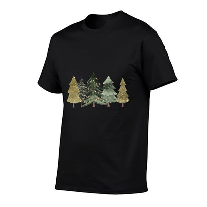 Winter Trees Nature Holiday Christmas Peace on Earth  Odor-resistant T-Shirt