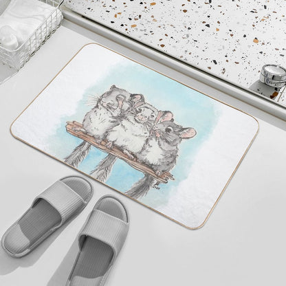 See Nothing, Hear Nothing, Say Nothing  High-Traffic Bath Mat