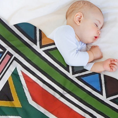 Ndebele Africa Design Lightweight Throw Blanket