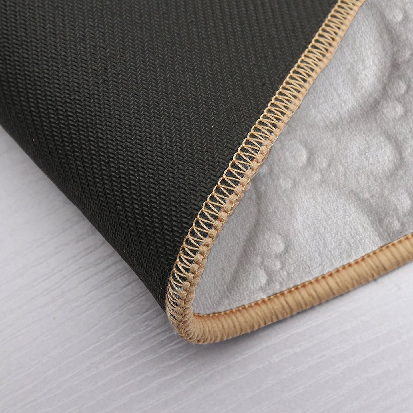 White Drop Relaxing  Repositionable Bath Mat