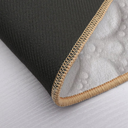 White Drop Relaxing  Repositionable Bath Mat