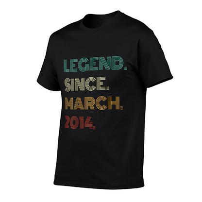 11 Years Old Legend Since March 2014 11th Birthday  Soft T-Shirt